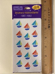 Sail Boat Sticker Sheet Scrapbook Planner Craft Stickers