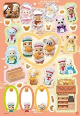 Epoch Sylvanian Families Stickers Book Baby Silverist Baby Seal From Japan