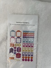 Pen+Gear Paper Lot Of 3 Pack 4-3″x8 Assorted Stickers Sheets #1