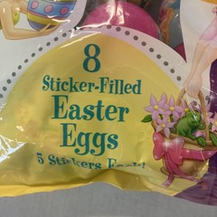 Disney/Pixar TINKERBELL/TANGLED Rapunzel 8 Sticker Filled Easter Eggs New (2)