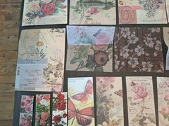Nature Imprint Scrapbook Set Washi Stickers, Pet Stickers Memo Pad 5 Sheets Eph