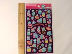 Sanrio Characters Gold-trimmed Foil Stickers from Japan Kuromi,Kitty,Cinnamo etc