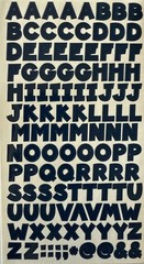 NAVY BLUE 7/16” CHUNKY ALPHABET Stickers(2sheet)Making Memories•Letters •Number