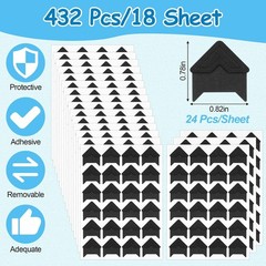 432 Pcs Photo Corners Self Adhesive, Acid Free Picture Corners for Scrapbooking,