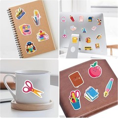 Waterproof Back to School Stickers – 50 Unique Vinyl Designs for Kids & Teachers