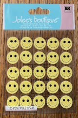 RARE Jolees Emoji Yellow Smiley Smiling Happy Faces Repeats Scrapbook Stickers