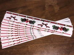 10 Mrs Grossmans Christmas Garland Border Stickers Holidays Pomegranate Greenery