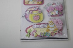Special Moments 3-D Embellishments Sweet Dreams Baby Girl Cute Scrapbooking Art