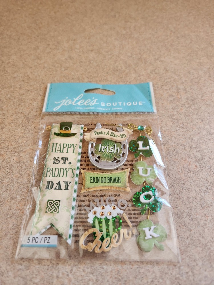 Jolee’s Boutique~Irish Words & Phrases/St. Patrick’s Day Dimensional Stickers