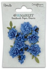 49 AND MARKET Cornflower Florets Paper Flowers 12pcs