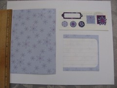 Creative Memories Purple Dbl Sided 1 Photo Mat 1 Journal Box 1 Sticker Strip NEW