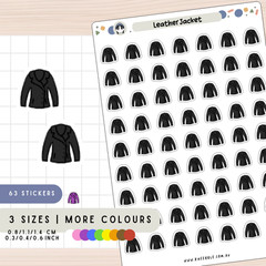 Leather Jacket Planner Stickers