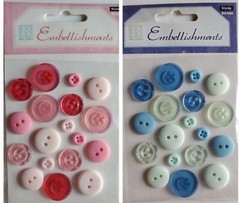 Self-adhesive Buttons Resin Dimensional Scrapbook Stickers