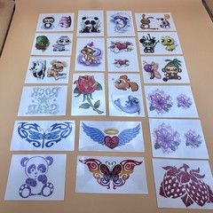 Vintage Y2k Temporary Tattoos Lot Of 20 NEW Girly Butterfly Dolphins 2004-2008