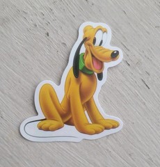 Disney Pluto Dog Sticker Baby Mickey Mouse Pluto Yellow Sticker 1 Pc