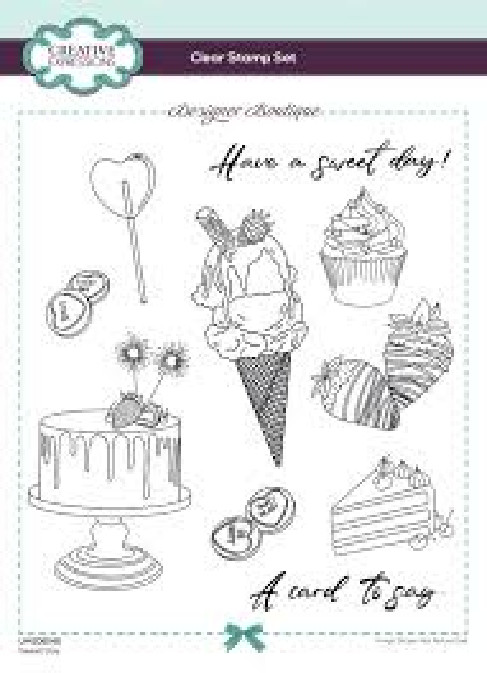 CREATIVE EXPRESSIONS – CLEAR ACRYLIC STAMPS – SWEET DAY