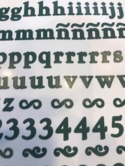 Creative Memories Evergreen Classy ABC/123 Stickers. 1 Set. 1st~ New!
