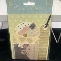 K&Company Brenda Walton Memory Pockets~Dimensional Sticker Lot Scrapbook Tags