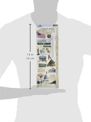 Washington DC Monuments Cardstock Sticker Sheet for Crafts, Scrapbooking & Colle