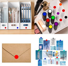 1000 Pcs Round Stickers 1/2 Inch Color Circle Dot Stickers Small Code Labels for