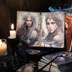Gothic Witch Magic Scrapbook Paper Junk Journal Album Not Stickers Wall Collage