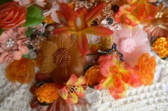 APRICOT ORANGE Tones – 65+ Flower Petals Mix 1-7cm Njoyfull Crafts WMF B