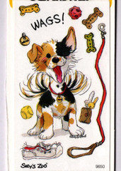 Suzy’s Zoo WAGS! STICKERS TWO SHEETS/FOUR MODULES scrapbooking