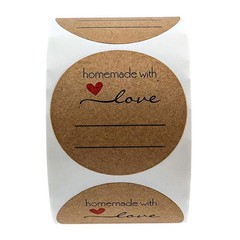 1\\\\\\\’\\\\\\\’ Inch Round Kraft Stickers Gift Label
