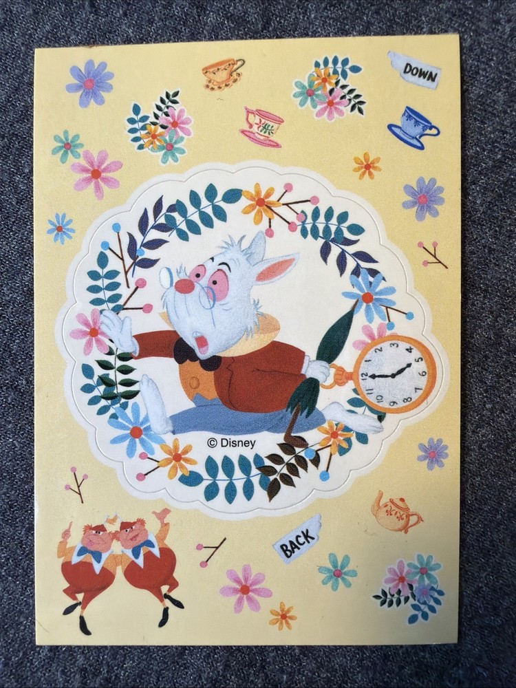 White Rabbit Sticker Decal Scrapbook Crafts Collectible Alice In Wonderland