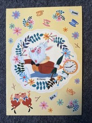 White Rabbit Sticker Decal Scrapbook Crafts Collectible Alice In Wonderland