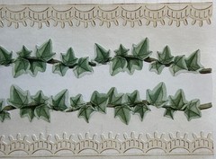 GREEN IVY & LACE BORDER Sticker (4pc)Creative Memories •Garden•Plant•Card Making