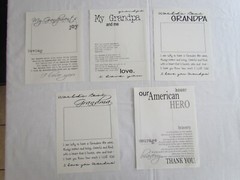 Scrapbooking Transparency Overlay Grandma Grandpa Grandparent 5pc LOT H Family