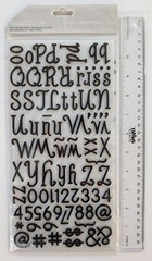 Black Glitter Foam Alphabet Letters Numbers Scrapbook Stickers The Paper Studio