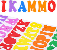 5 Pack Foam Alphabet A-Z Letter Stickers Colorful Foam Self-Adhesive Stickers fo