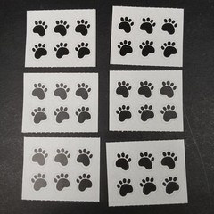 Provo Craft Stickers Just Paws 42-0275 Dog Puppy Paw Print Animals 6 Modules