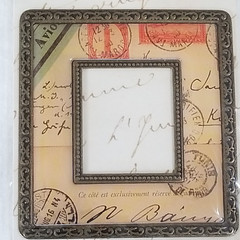 NEW Lot 4 Lifes Journey Studio K Metal Frames Round Square Scrapbooks Cards -A