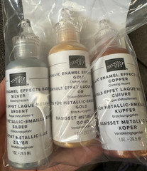Stampin’ Up! METALLIC ENAMEL EFFECTS BASICS: Gold, Silver, Copper NEW IN PKG