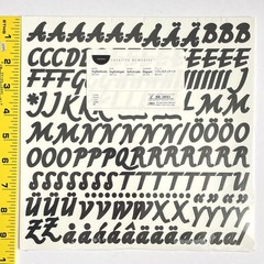 Creative Memories ABC/123 Sophisticate Letter Number Stickers 1 Sheet 3/4″ New