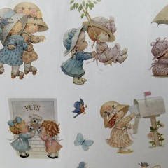 NOS Current Morehead Cute Kids spring Stickers 35 scrapbook Springtime acid free