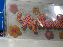 Disney Jolee’s Boutique EK Success Sticker Adhesive Title Minnie Mouse Scrapbook