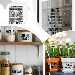 15 Sheets Small Letter Stickers, 1/2 Inch Self Adhesive Letters Stickers Mailbox