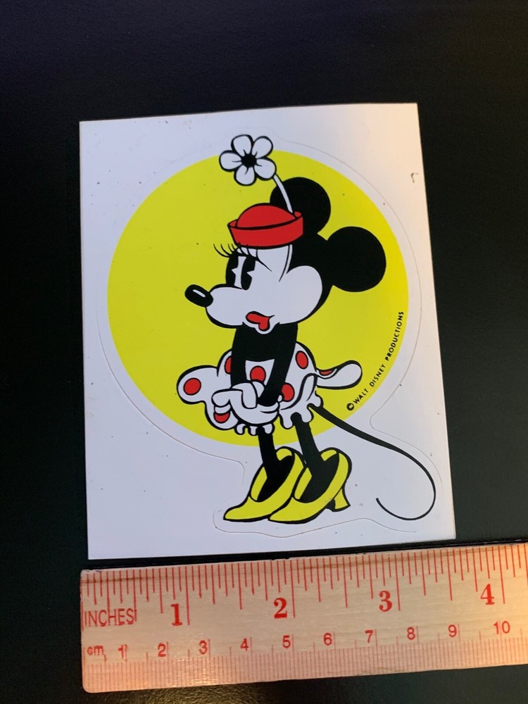Vintage Minnie Mouse Sticker from the 80’s-Disneyland
