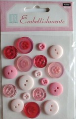 Self-adhesive Buttons Resin Dimensional Scrapbook Stickers