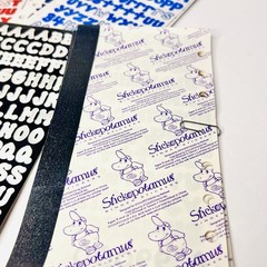 Vintage Stickopotamus Alphabet Stickers Lot 70 Y2K Scrapbook Binder Pebbles