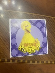 SmileMakers Brush With Big Bird Sticker Mod 2.5” Inches