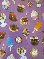 DESSERT FOOD Stickers(50pcs) •Cupcake•Donuts•Cookies•Ice Cream•Candy•Card Making
