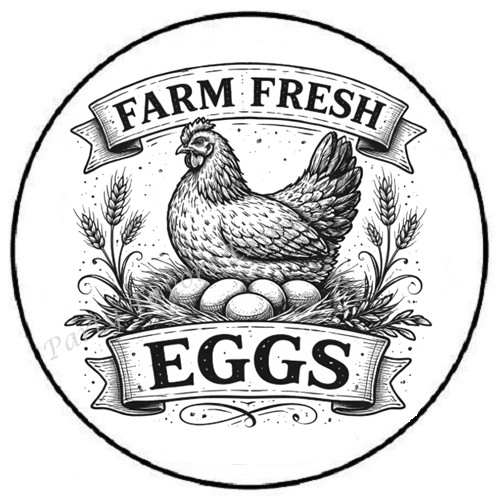 FARM FRESH EGGS ENVELOPE SEALS LABELS STICKERS PARTY FAVORS