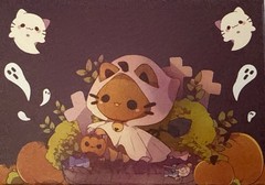 HALLOWEEN CREMECHII CAT ENVELOPES(3pc)Stickiiclub…Ghost…Pumpkin…Card Making…