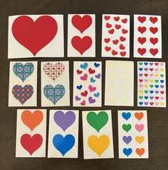 Vintage Mrs. Grossman’s Stickers Lot-Hearts 13 sheets