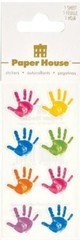 Handprints, scrapbook stickers, three sheets, each 2″ x 4″, Paper House ST-2359